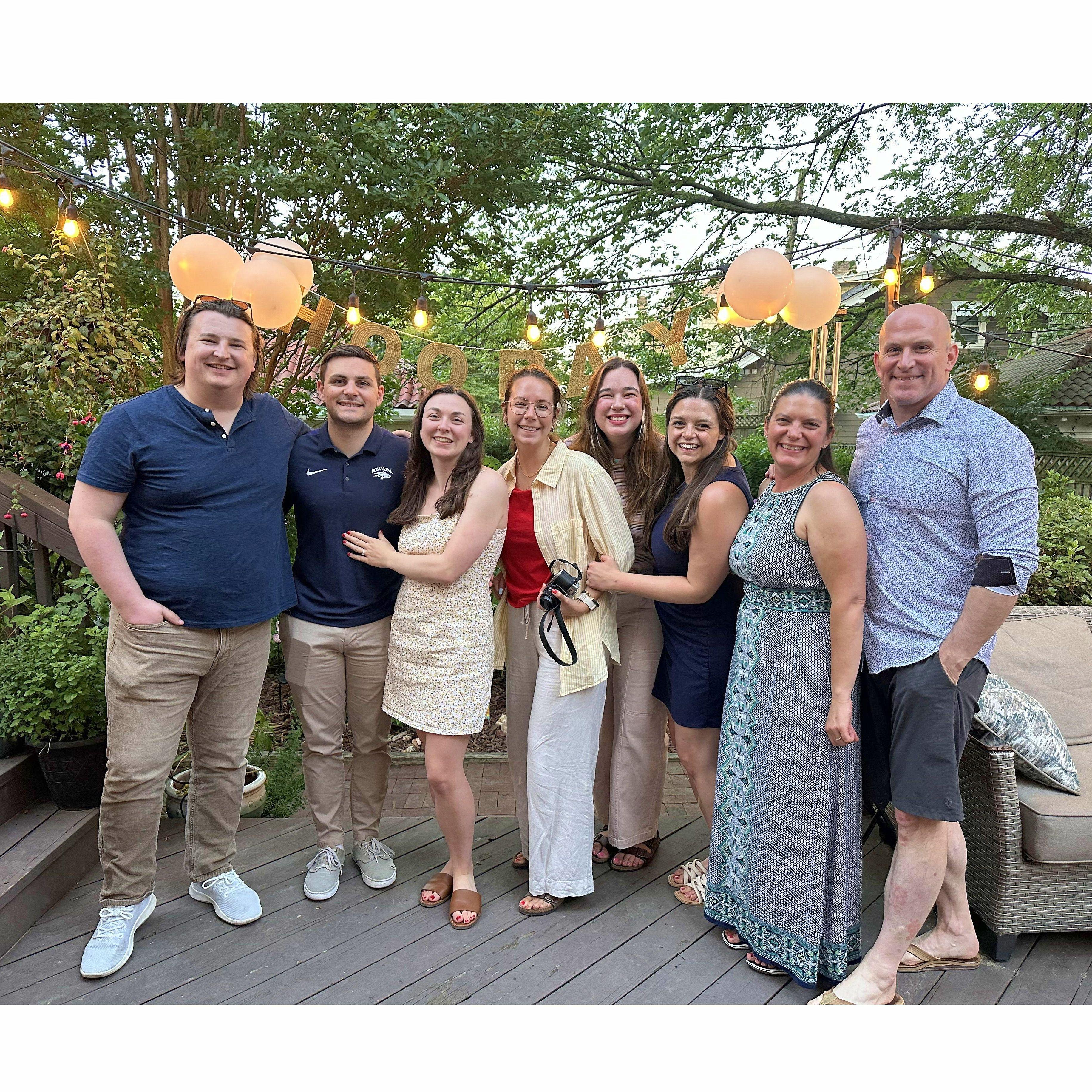 A very sweet engagement celebration with some of our very best friends.