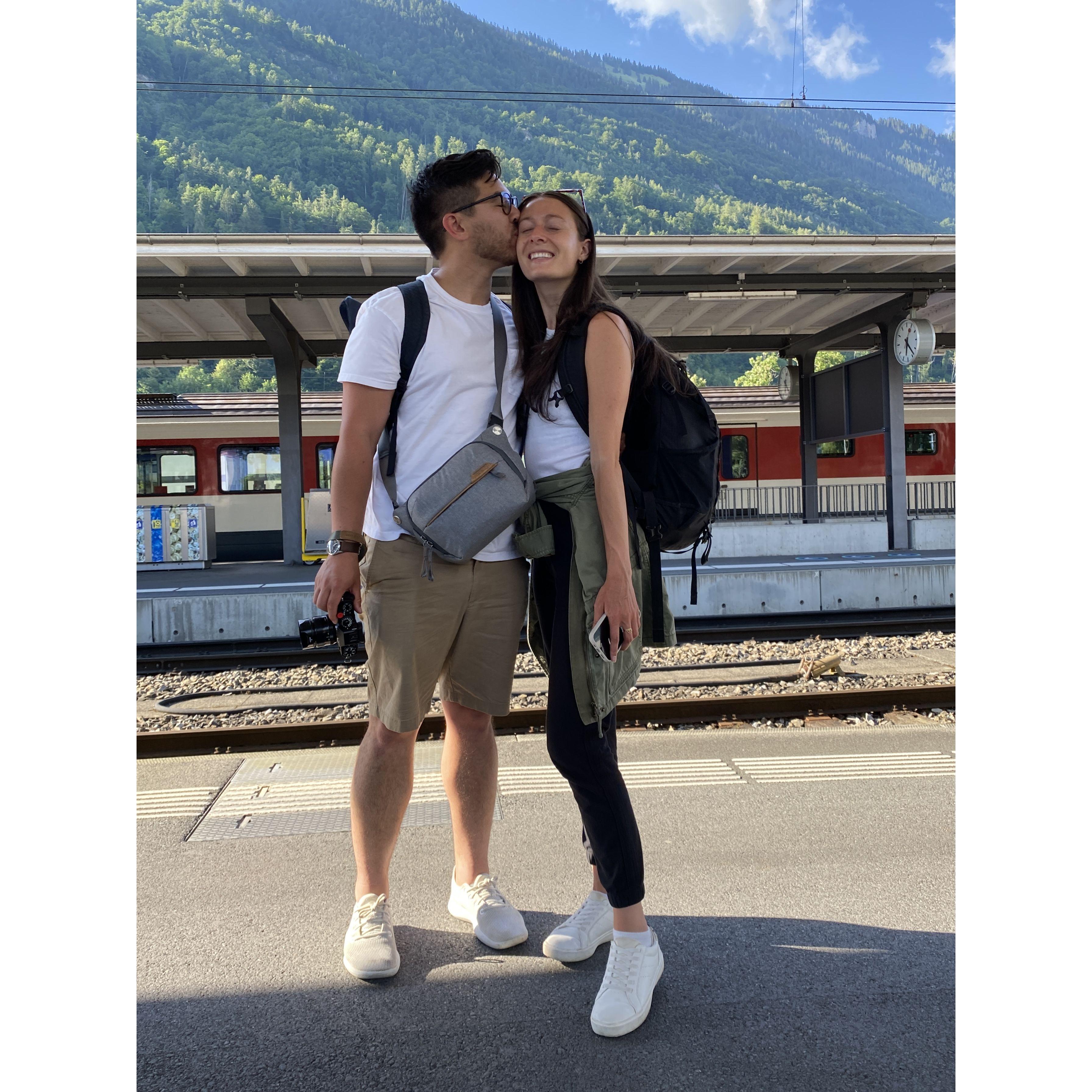 First international flight as a couple!