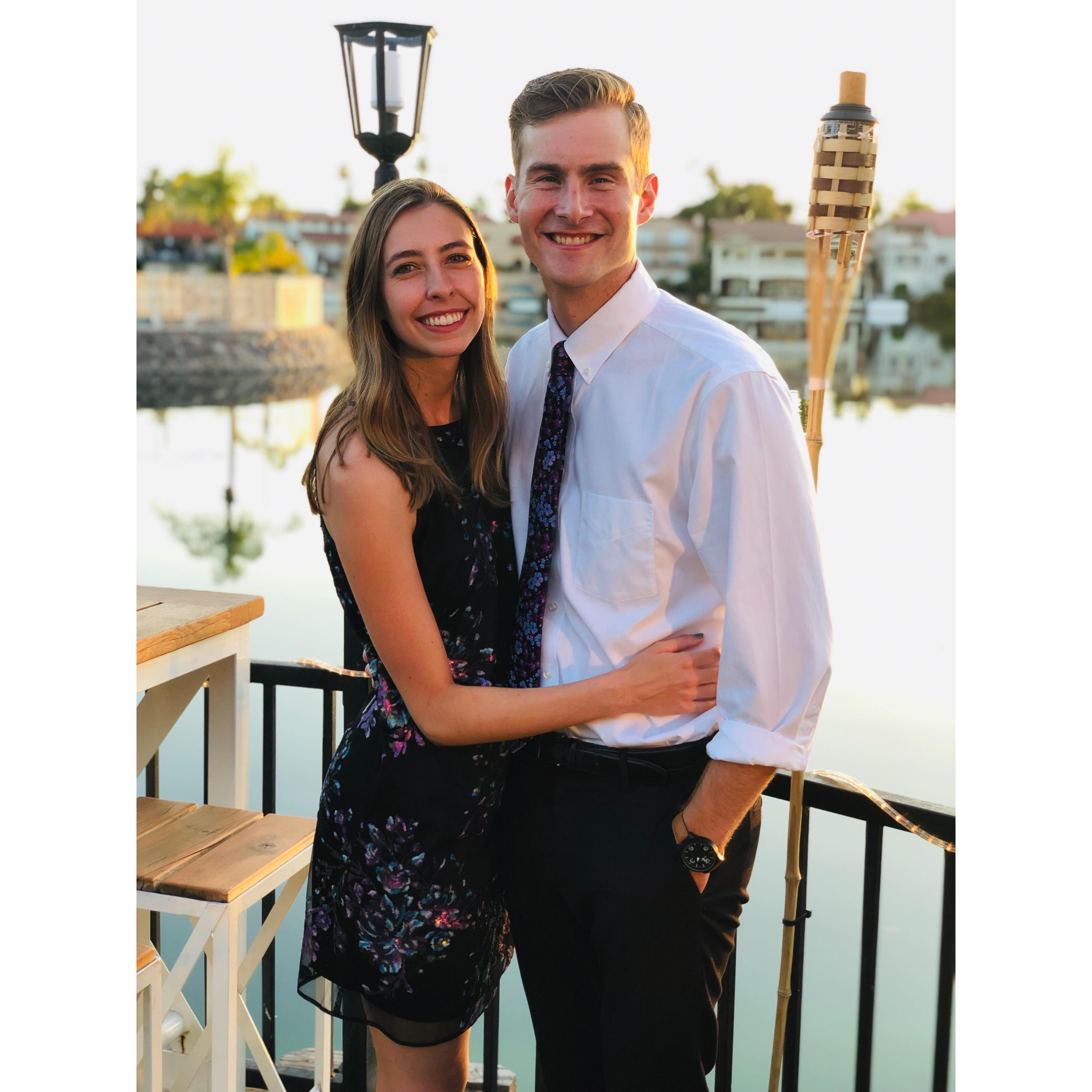 Even though we didn't go to high school together, we still got to go to the PA Prom together!