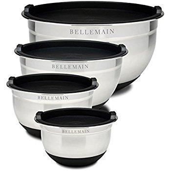 Stainless Steel Mixing Bowls with Lids, 4 Piece Set