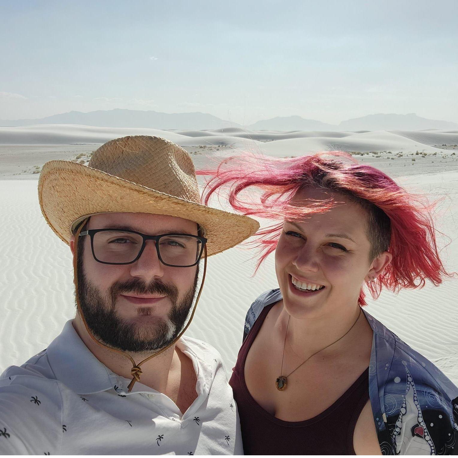 When visiting grandparents in El Paso, we all went to White Sands National Park