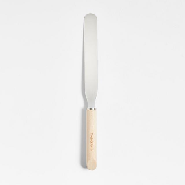 Crate & Barrel Large Straight Icing Spatula with Beechwood Handle