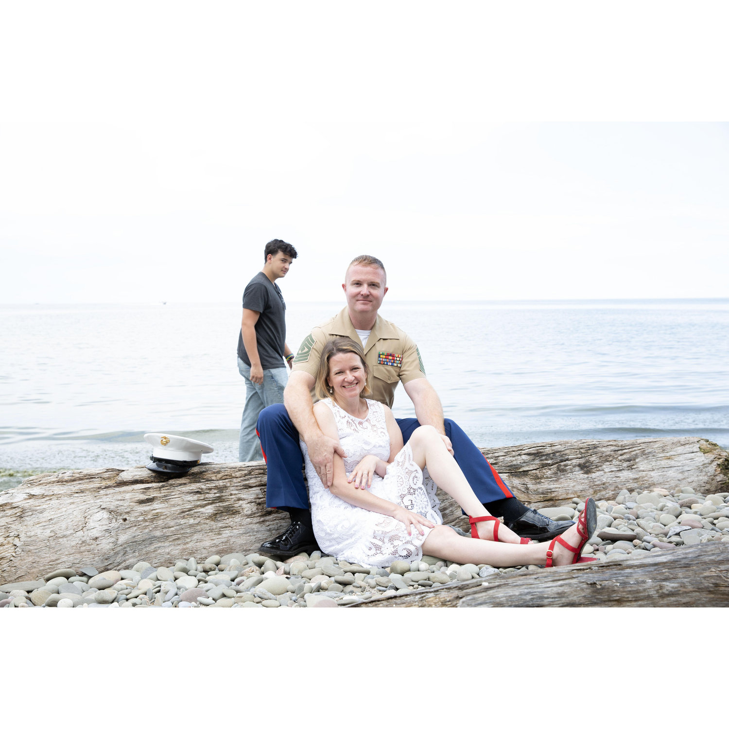 Engagement photos wouldn't be complete without our favorite photo bomber!