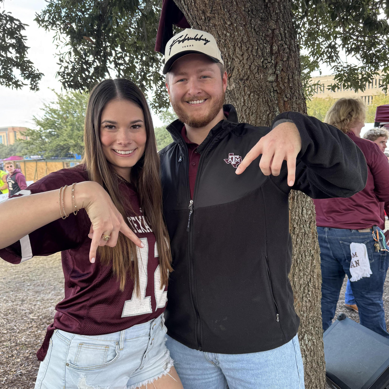 First A&M tailgate as an engaged couple! November 2024