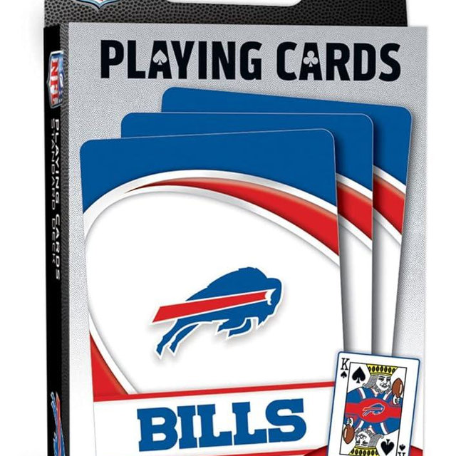 MasterPieces - NFL Playing Cards, Officially Licensed Buffalo Bills Football Deck, Family Games for Adults and Kids, Standard Size