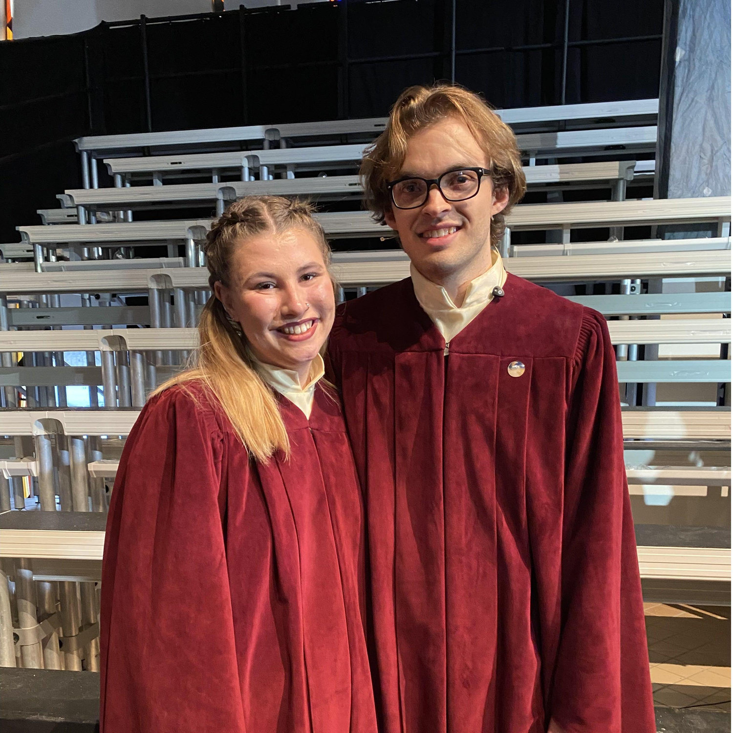 December 2022: Sam and Zoe's last Christmas in Christ Chapel, and one-year anniversary. Time flies!