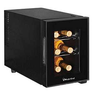 Magic Chef MCWC6B 6 Bottle Countertop Wine Cooler, Black
