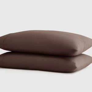 Signature Giza Cotton Sateen Pillowcase Set - Standard/ Espresso