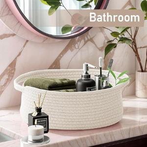 Small Rope Storage Bin with Handles & Ribbon Bag