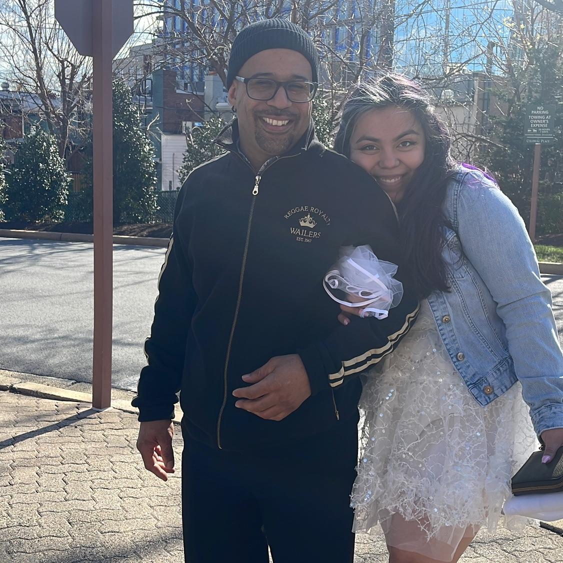Eager to get to our courthouse ceremony💍