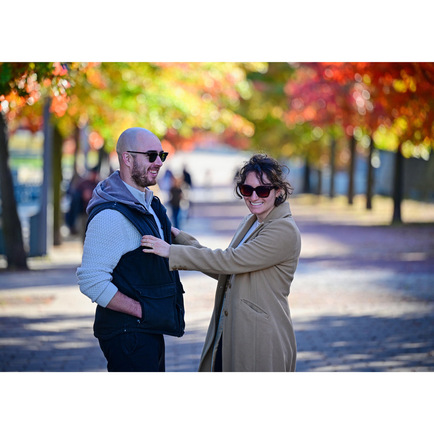 A stranger took our photo in Old Port, Montreal