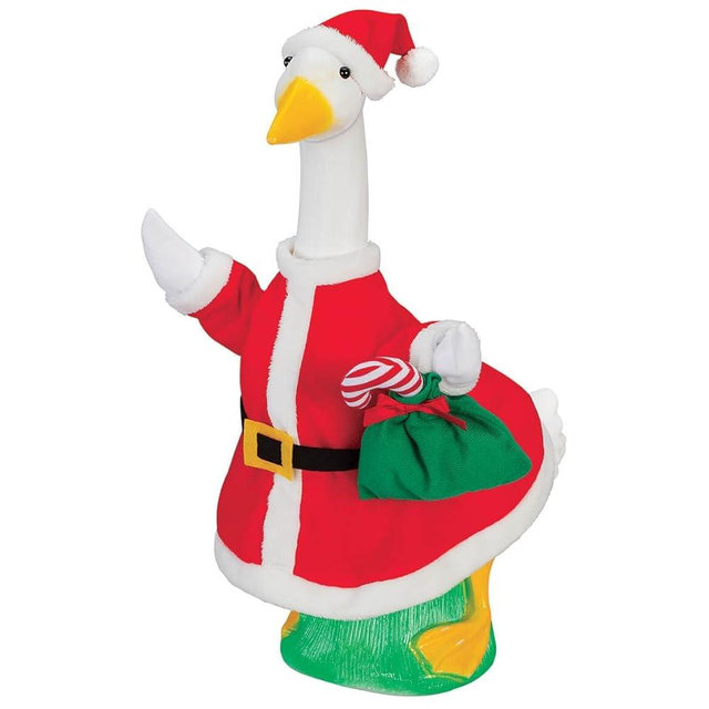 Fox Valley Traders Gaggleville Santa Baby Goose Outfit, Fits Baby 17" H Statue