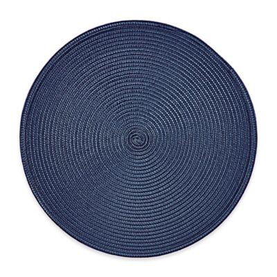 Round Placemat in Navy