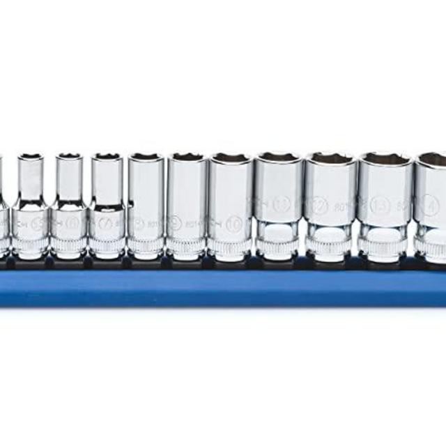 GEARWRENCH 13 Pc. 1/4" Drive 6 Pt. Mid-Length Socket Set, Metric - 80304S