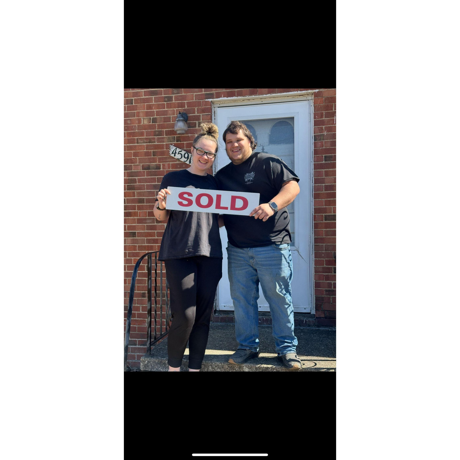 The day we bought our house!