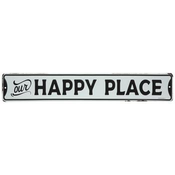 Our Happy Place Metal Sign