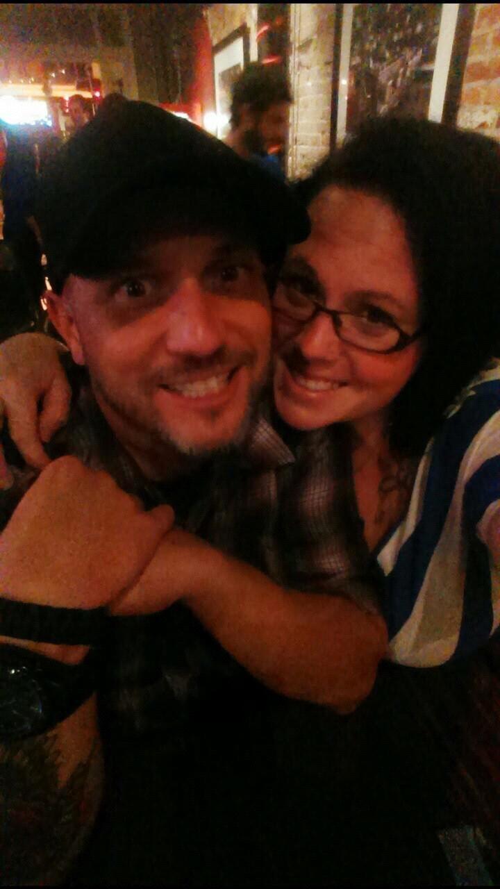 Our first photo as a couple, May 2014