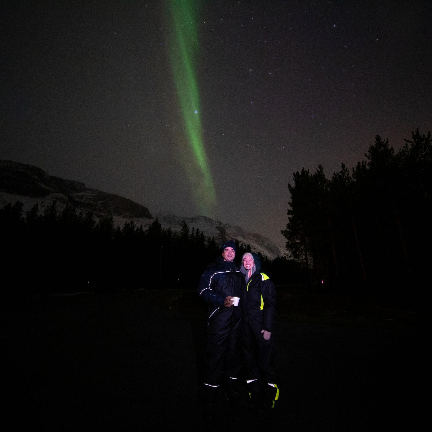 The night before Alex proposed, we saw the most spectacular northern lights in Norway!