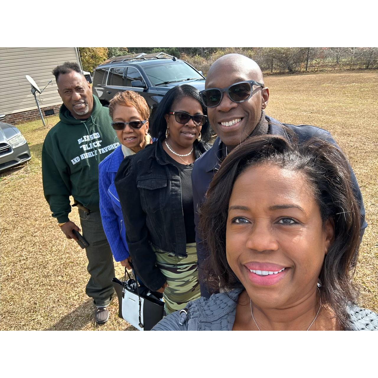Thanksgiving with our blended family. We look forward to making more memories with both our families. Family is important to us. We will journey together as one big family.