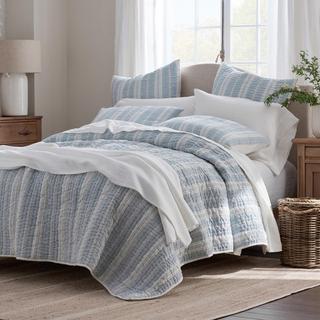 Company Cotton Stripe Quilted Euro Sham