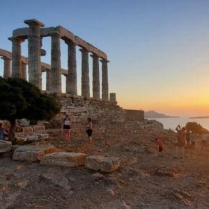 Sunset at the Temple of Poseidon