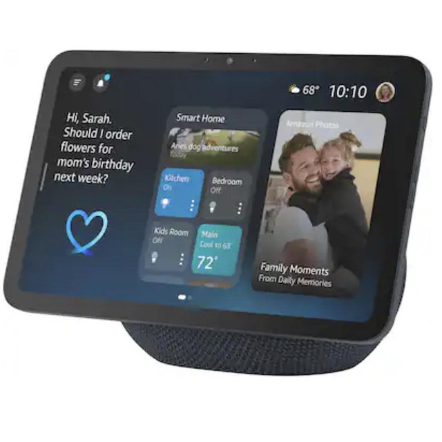 Amazon - Echo Show 8 (newest model), Vibrant HD 8.7" display with spatial audio, designed for Alexa+ - Graphite
