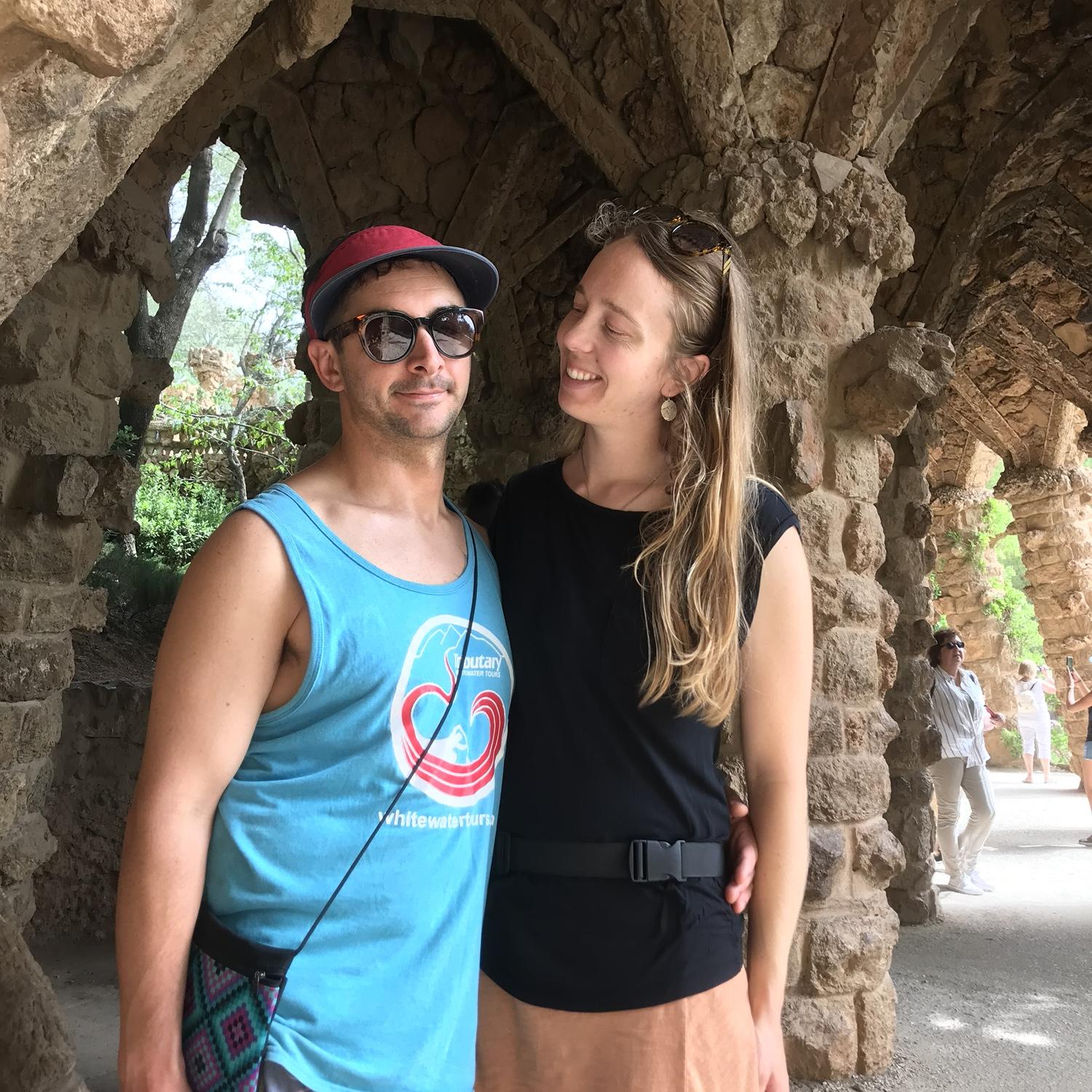 Will and Mishael Touring Barcelona.