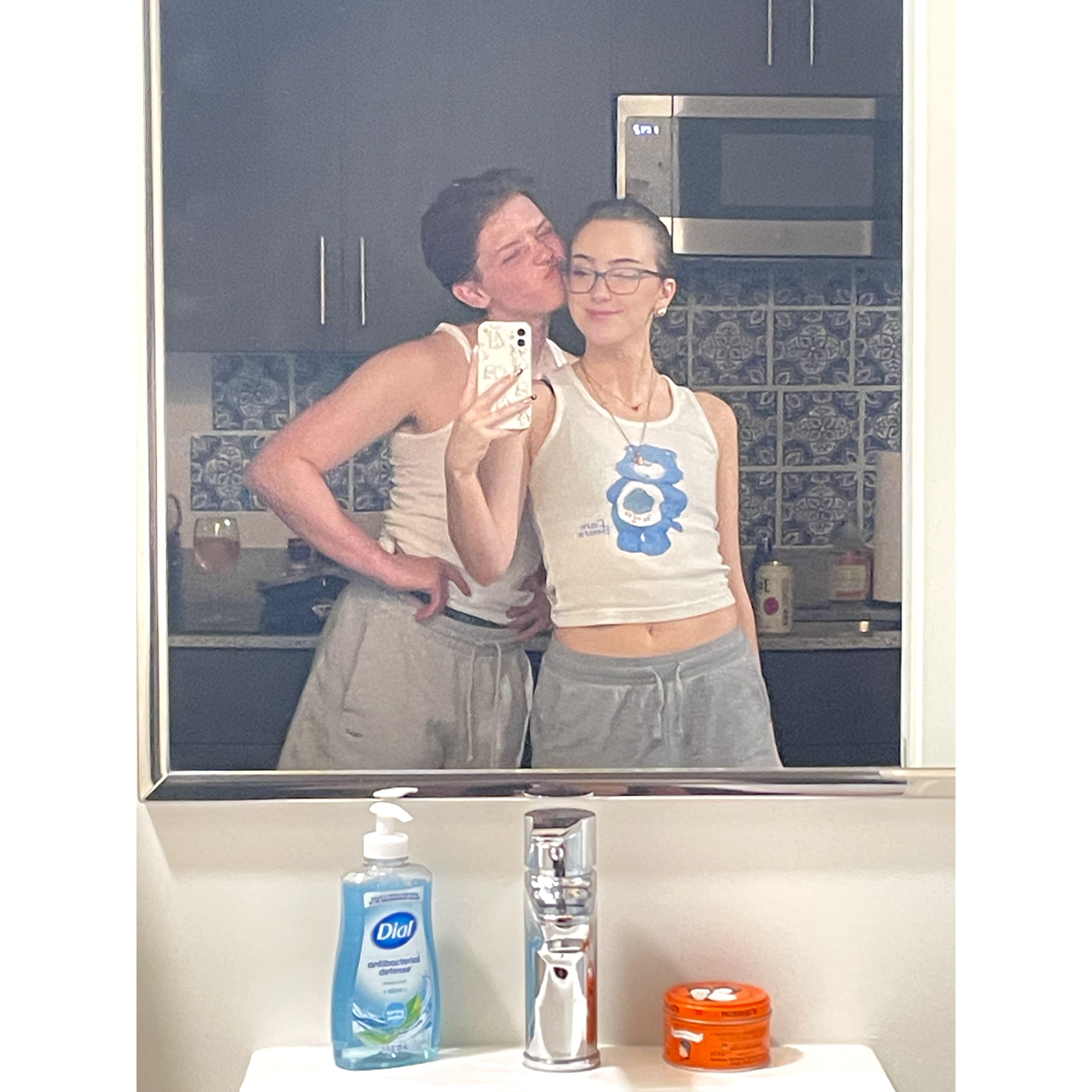 After months apart, Reed finally moved back up to Salt Lake City. Together again!