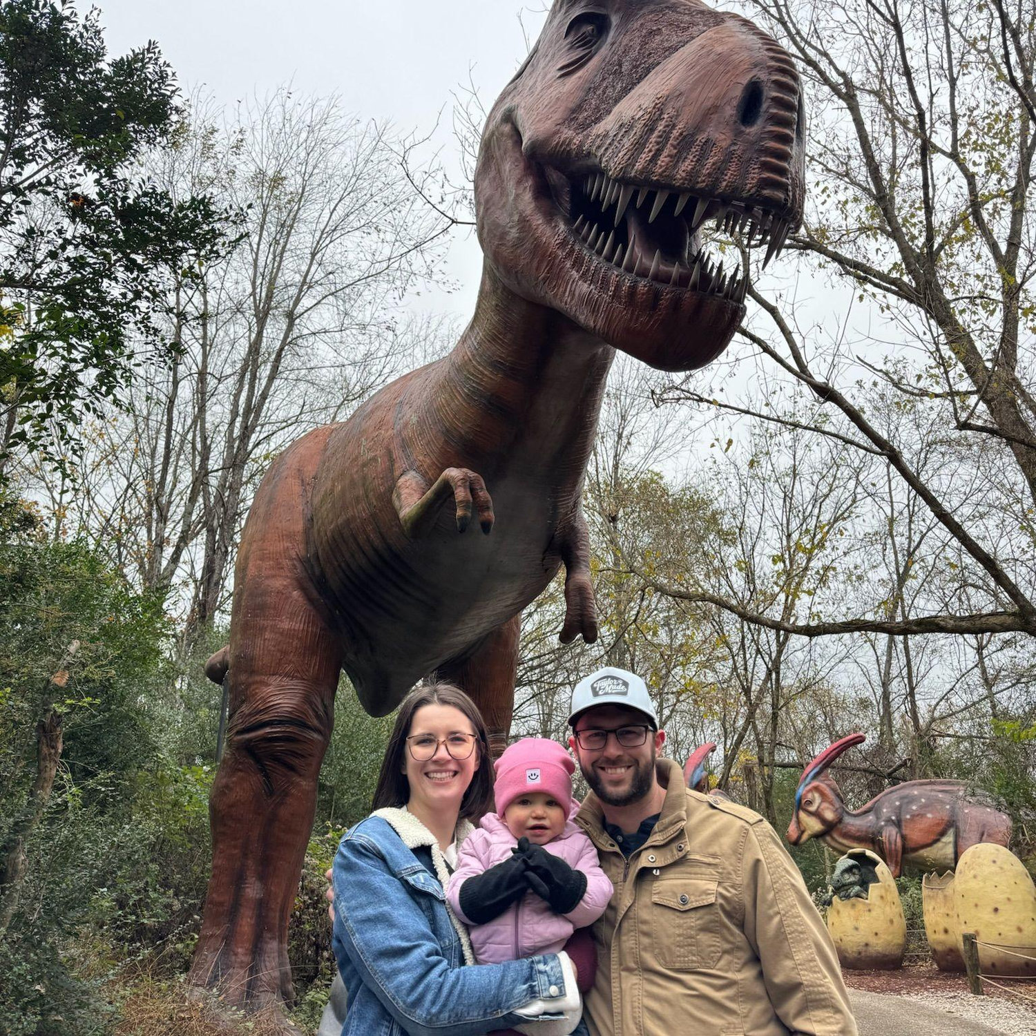 Dinosaur World in KY with our niece, Kennedy!