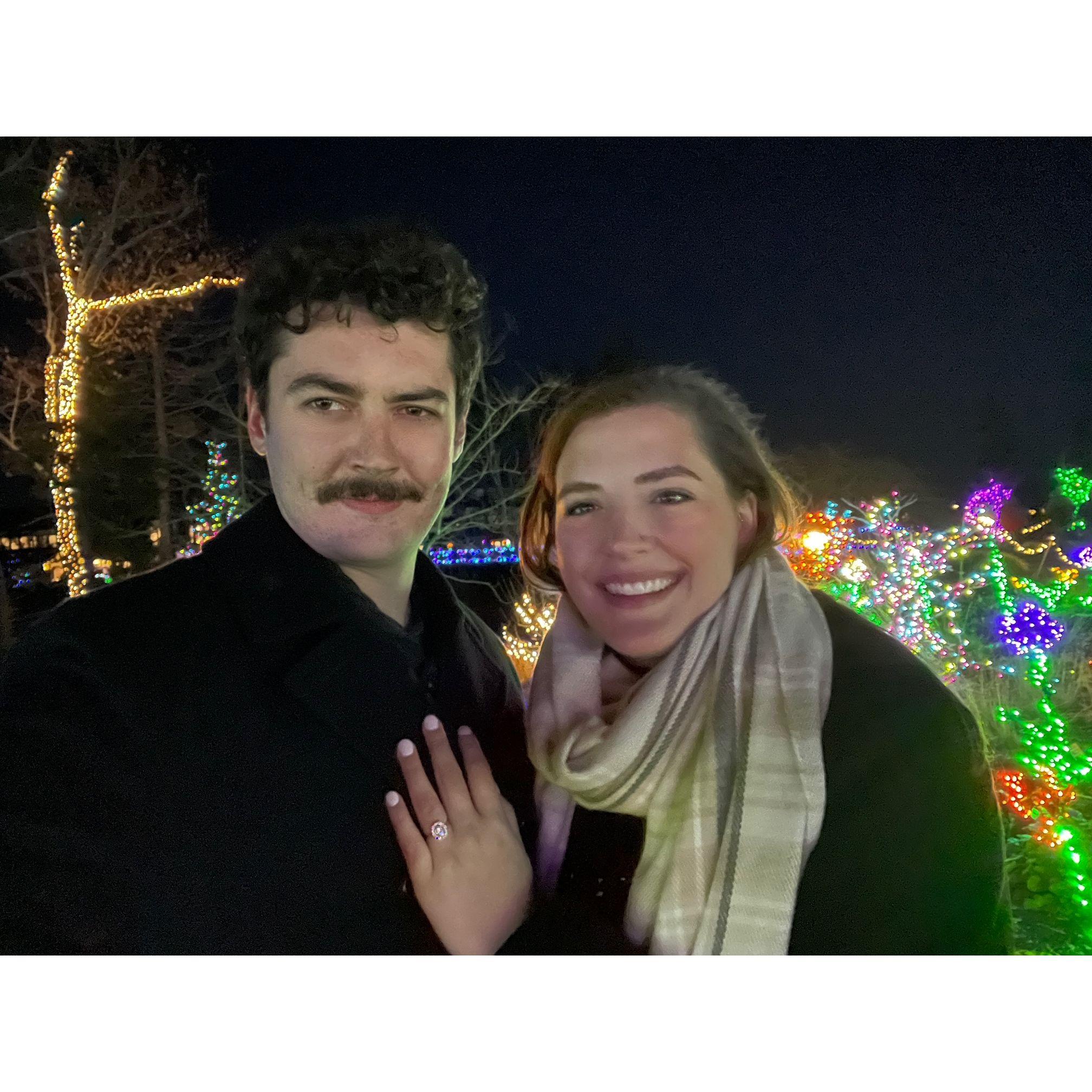 The night we got engaged!