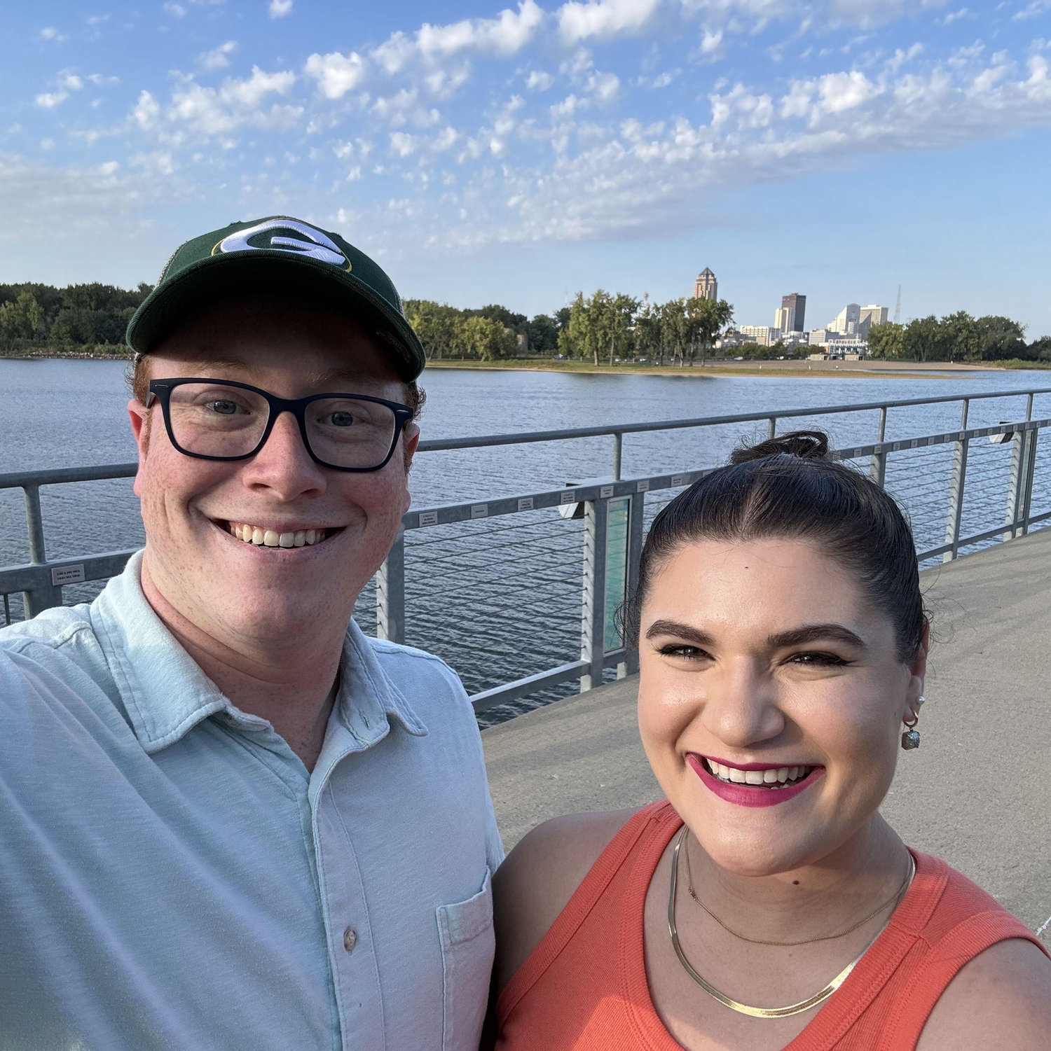Sep 2023: In the midst of moving back to Des Moines, Saylor visited Leigh at her new job to celebrate her birthday and walked Grays Lake! Soon after they fully moved from Pella back to Des Moines.
