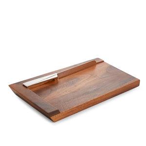 Nambé Geo Challah Board with Knife
