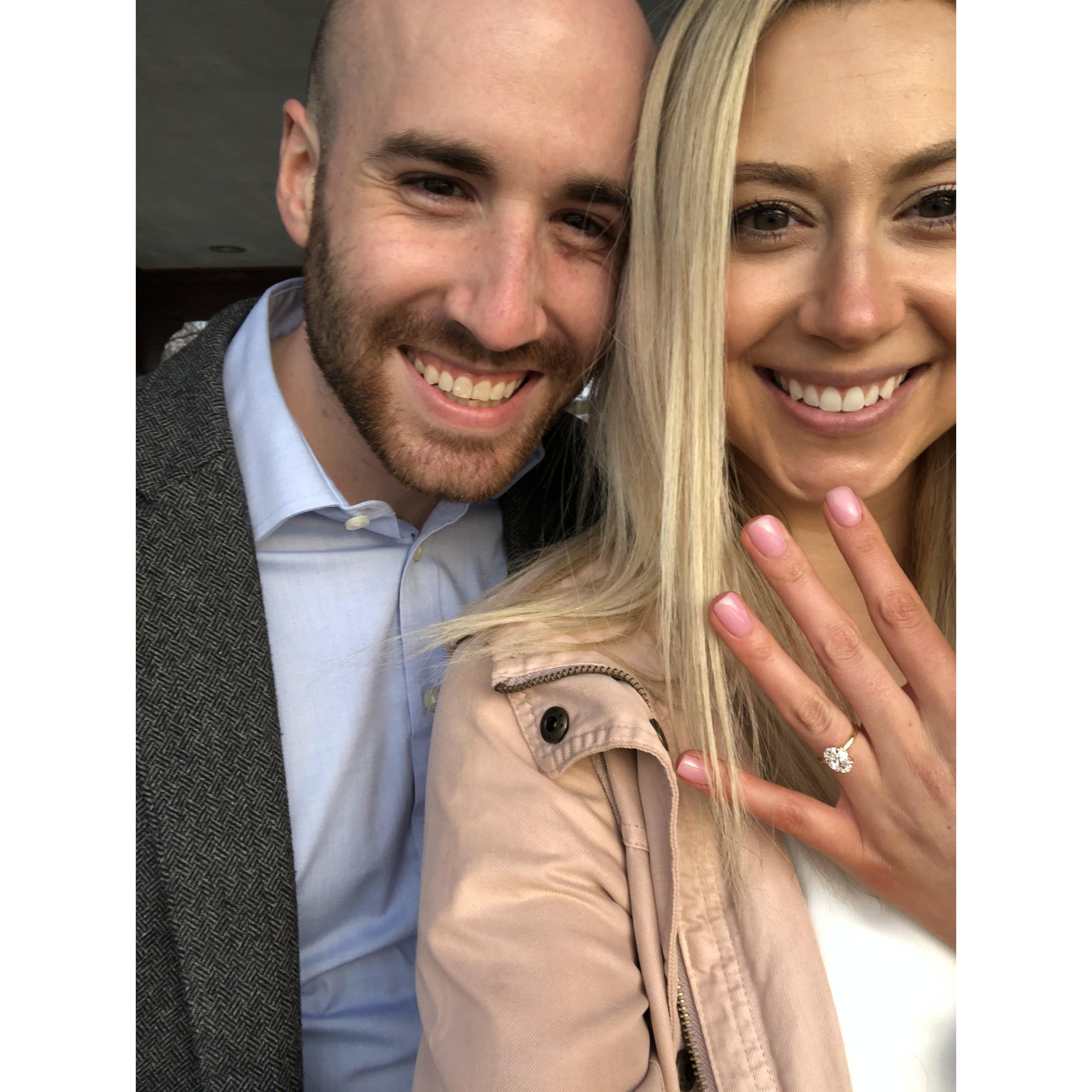 Snapped right after Carter proposed. The only unfiltered/unedited photo of Amber you will ever see!