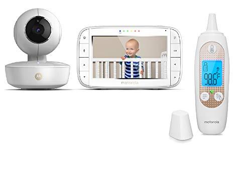 Motorola Baby Monitor Bundle - Video Baby Monitor and Smart Ear Thermometer