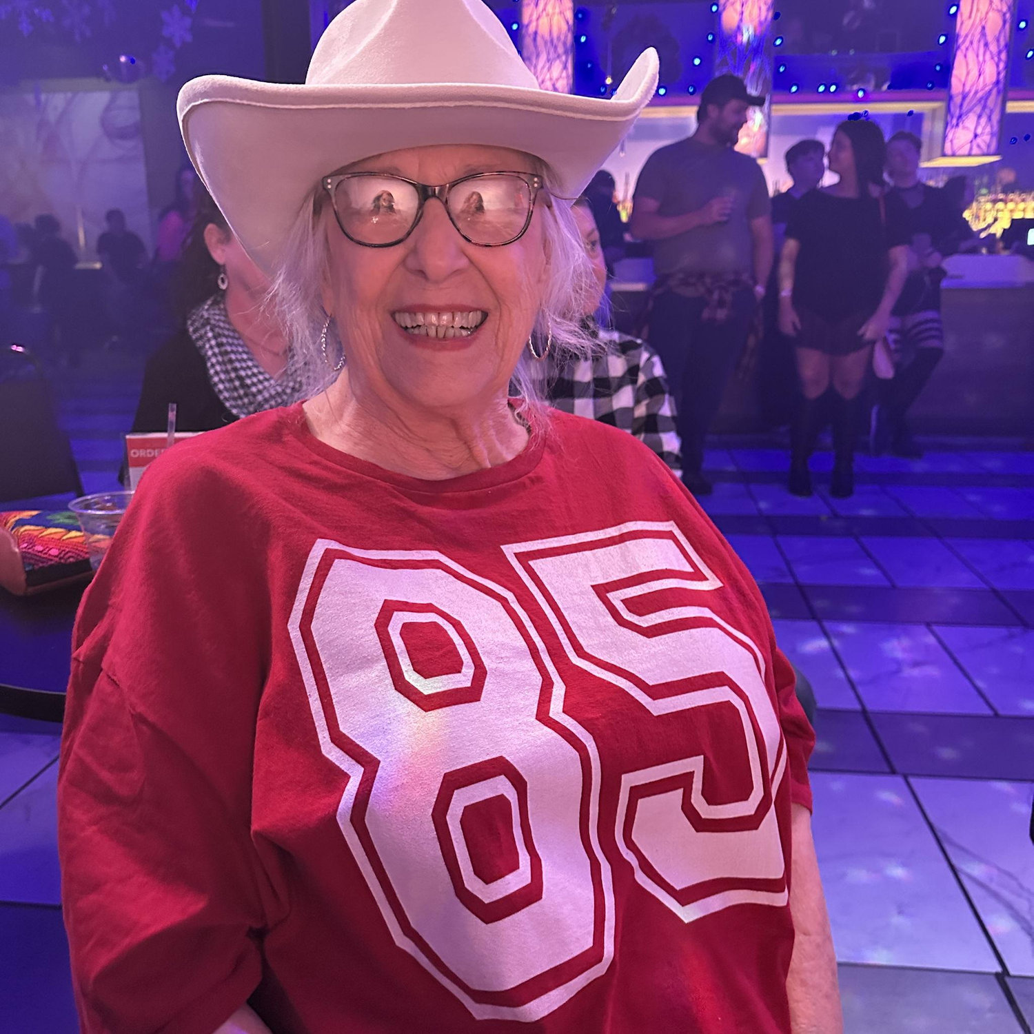 When your mom says, "I want to go to a drag show for my 85th birthday," you go! So here's Kristy's mom, Dee Ann, at Play in Nashville, seeing a Drag Show for an epic 85th!