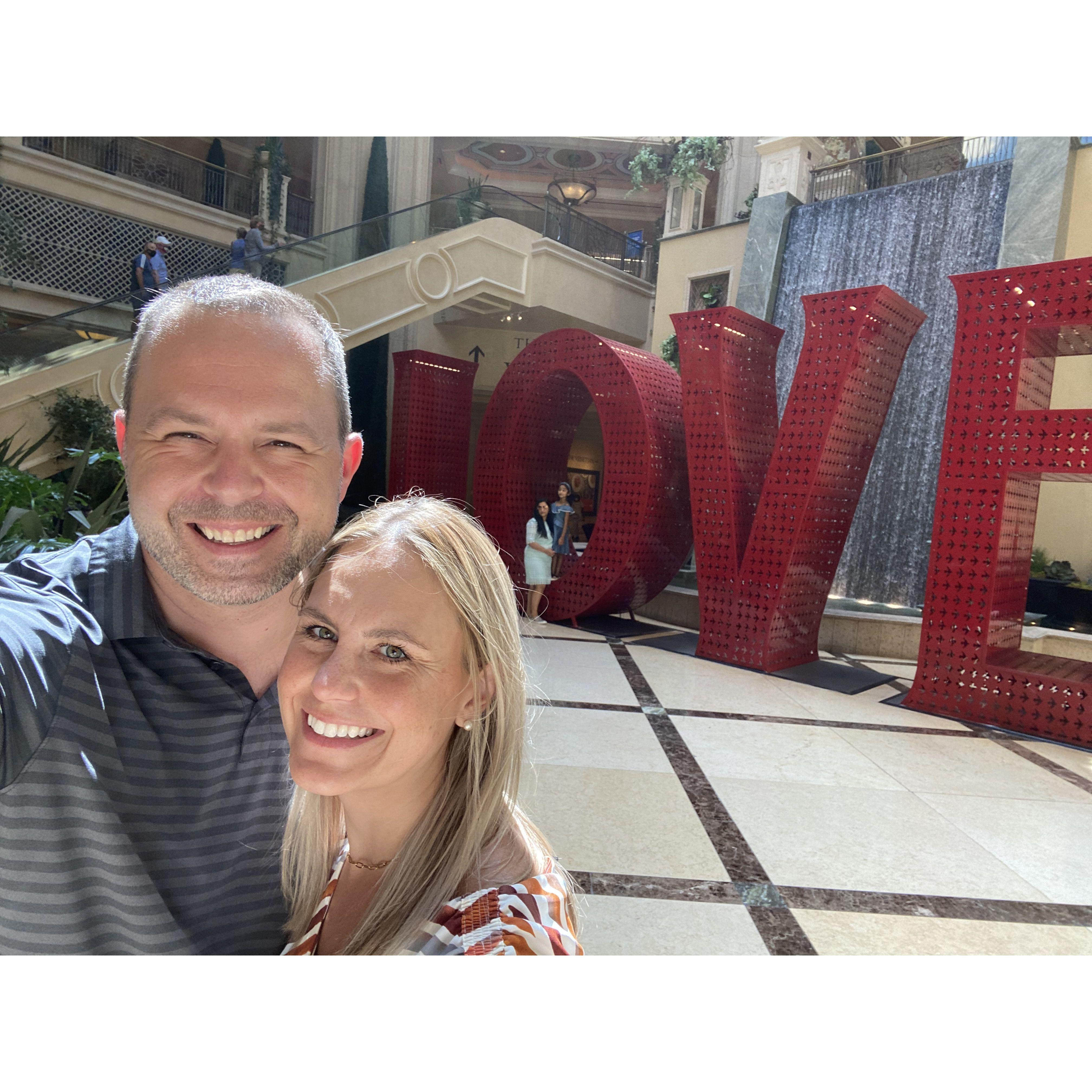 Finding LOVE in Las Vegas isn't hard when I'm with you.