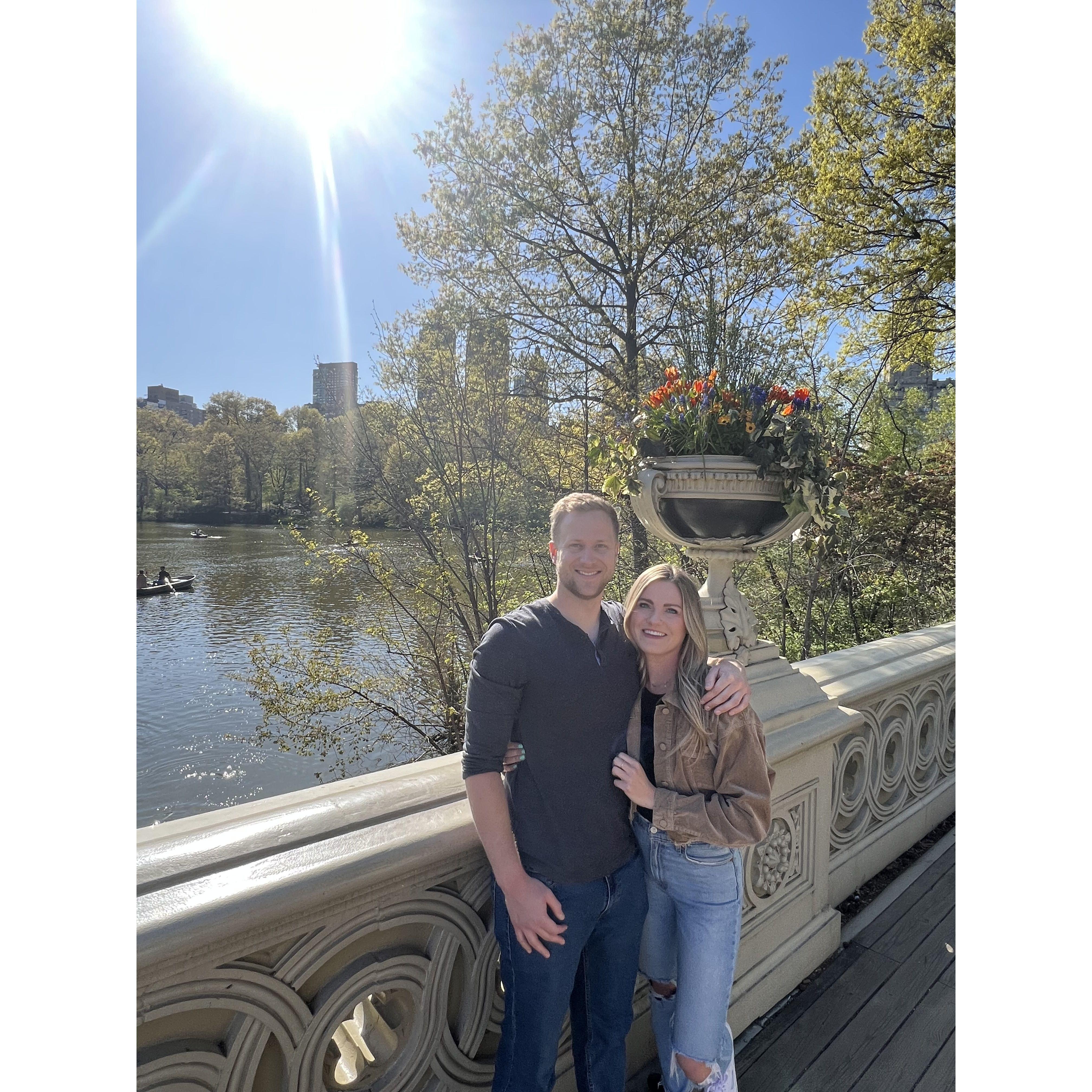 Our first trip to New York. Where Kevin met Jenn's twin for the first time!