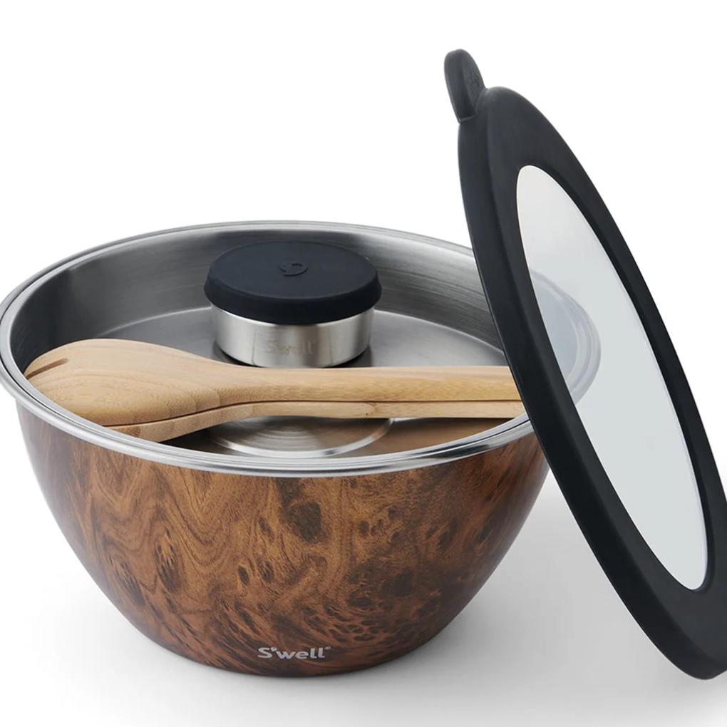 Salad Bowl Kit XL | 184oz in color Teakwood