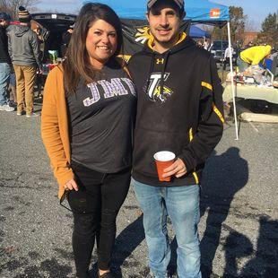 JMU vs Towson football...always at a sporting event with this one!