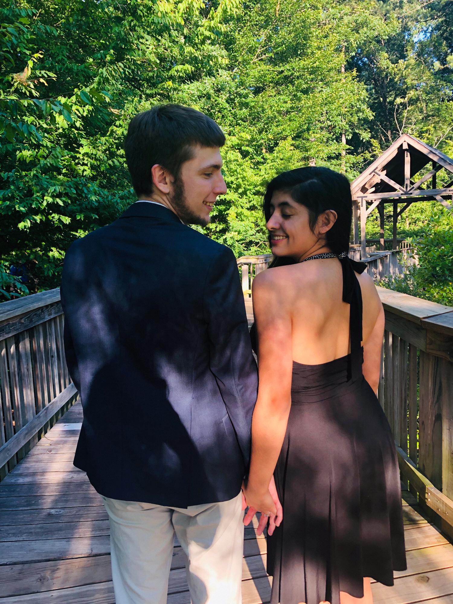 I think this picture really shows how we do reminisce on what is behind us, but we are always moving forward together - to our next adventure.