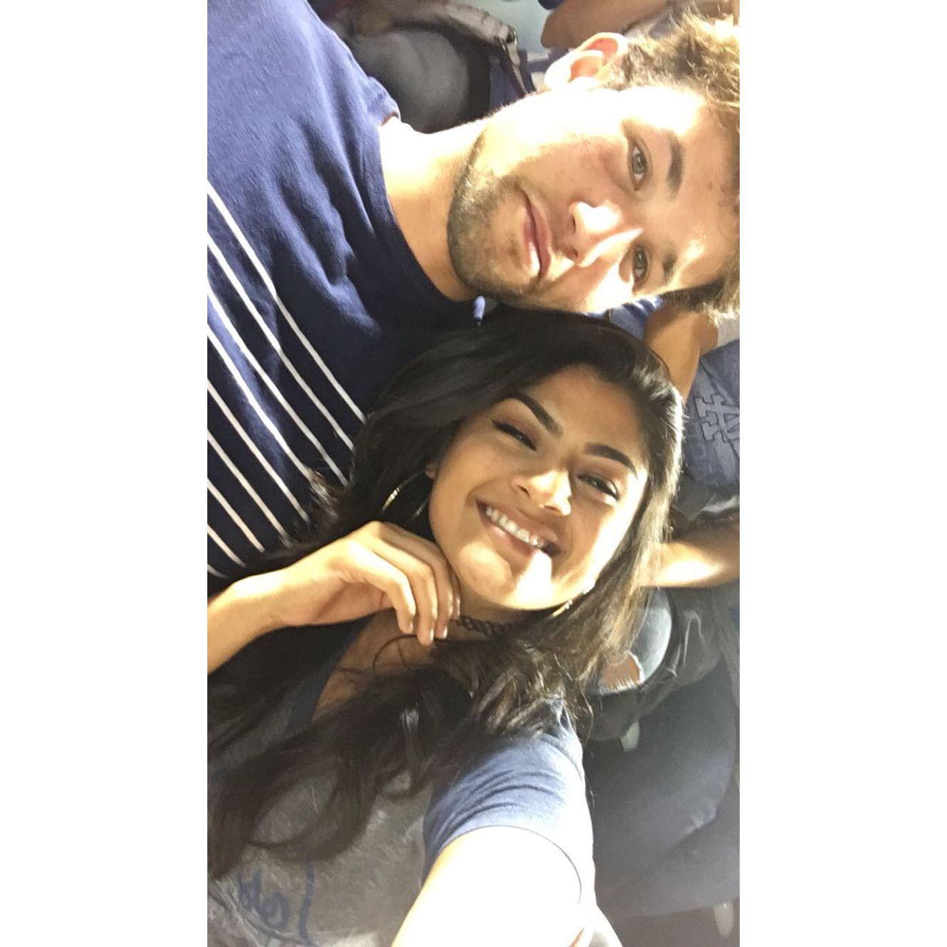 We had just met a few days before this picture was taken. This was our first "date" lol