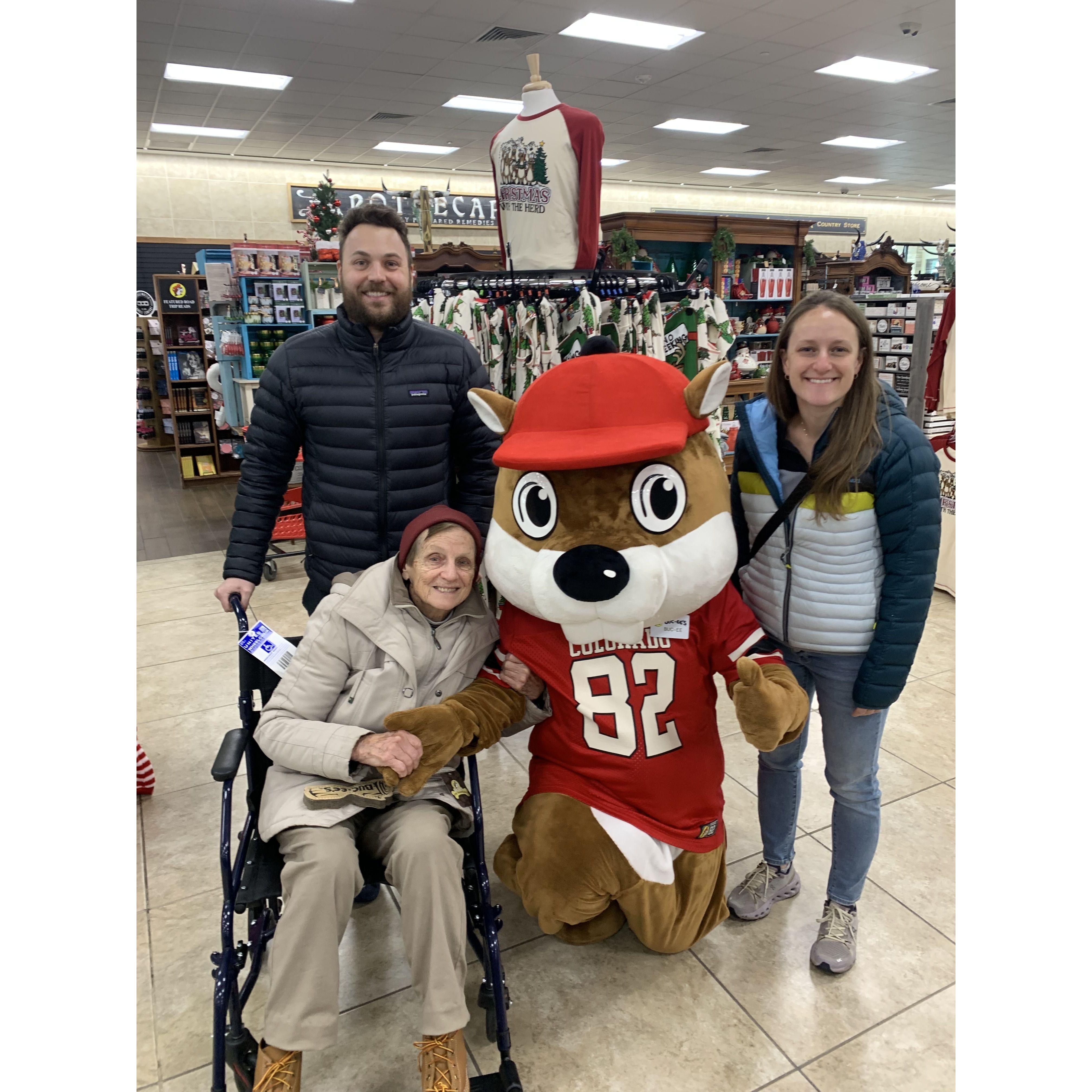 With the gram at Buc'ees. She loves this place
