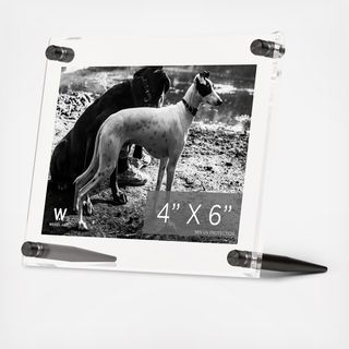 Acrylic Bevel Graphite Tabletop Float Frame