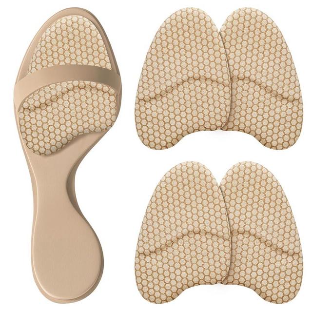 ZAIWOO Metatarsal Pads for Women, Ball of Foot Cushions, Heel Inserts, High Heel Comfort Pads (2 Pairs), Anti Slip, Invisible Design