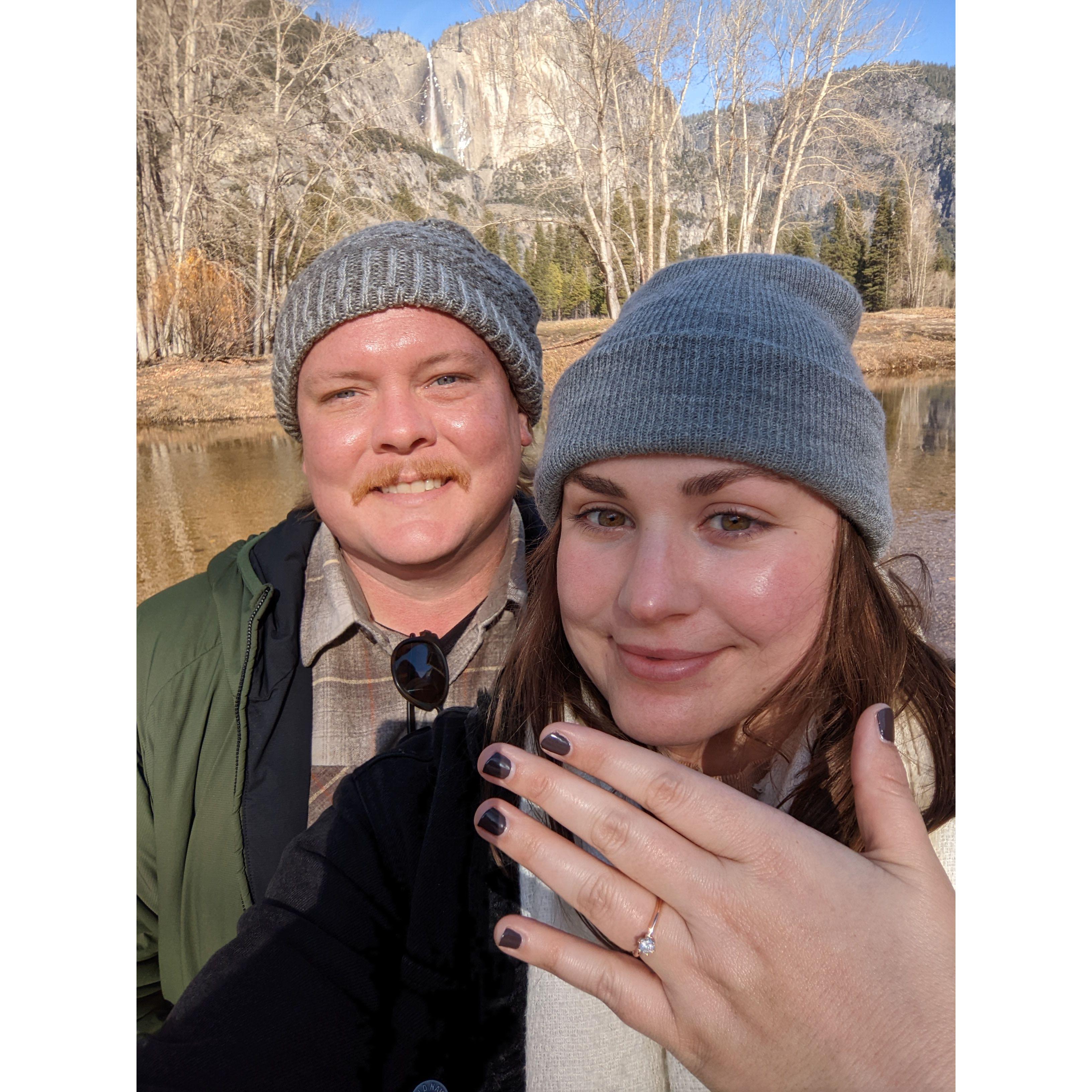 Our winter engagement in Yosemite!