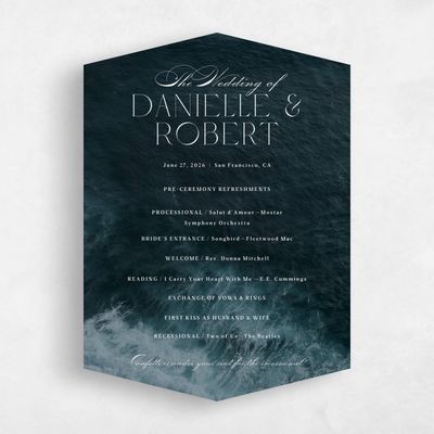 Blue Diamond Wedding Program - Grandscape