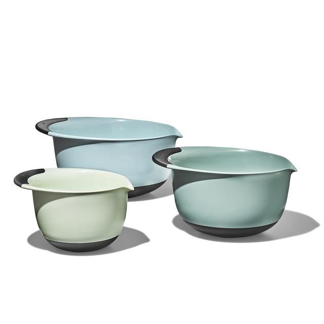 OXO Good Grips 3-Piece Mixing Bowl Set - Cadet Blue, Tower Gray, Jade