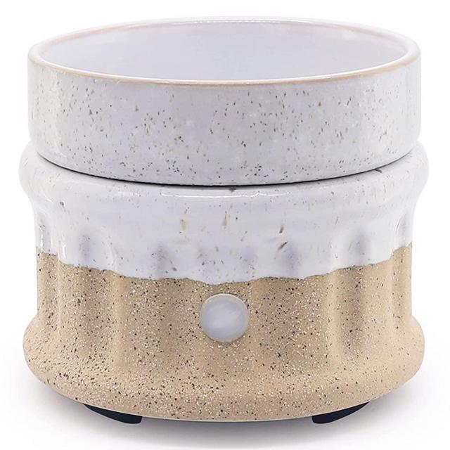 VICTORIA AROMA Ceramic Wax Melt Warmer - 3 in 1 Smokeless and Flameless Electric Wax Warmer,Easy to Handle Candle Warmer for Essential Oil and Wax Cubes is Suitable for Home and Office Decor