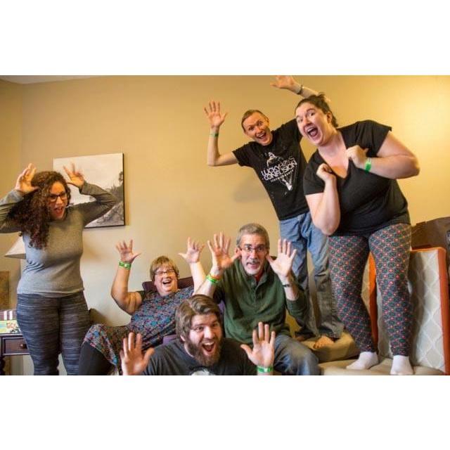Our favorite family photo-a behind the scenes of the pure madness of trying to get babies to smile for a picture!