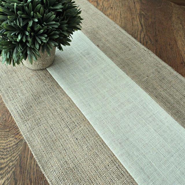 Burlap Table Runner Modern Rustic Home Decor Holiday Table Runner Wedding Table Runner Farmhouse Runner Bridal Shower Decorations